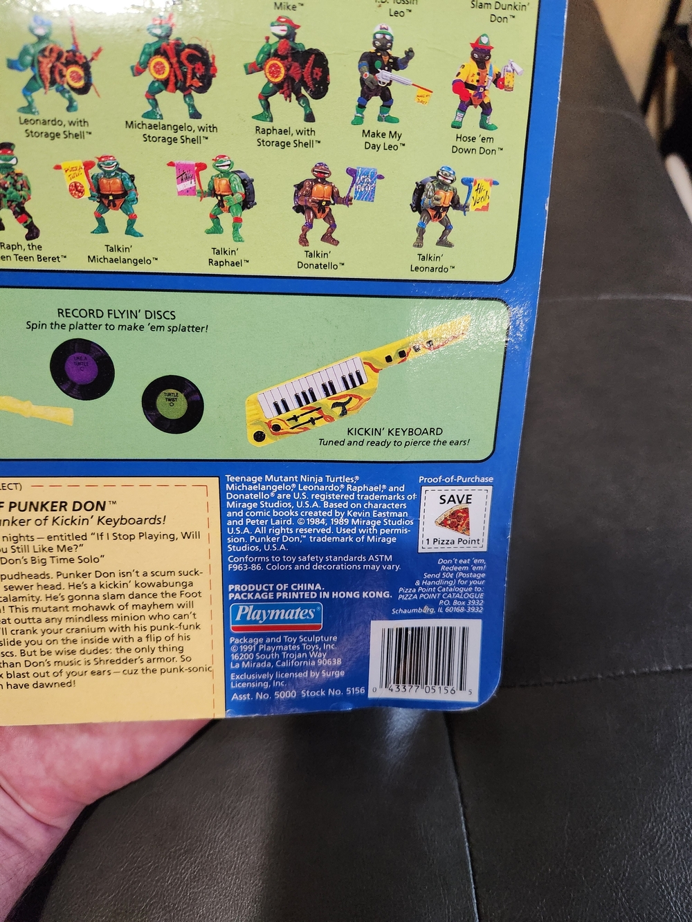 1991 Rock 'N Rollin' Punker Don Action Figure - Purple & Green - Picture 5 of 5